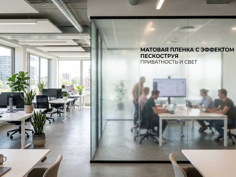 Наклейки на витрины и оклейка стекла — пример работы 12
